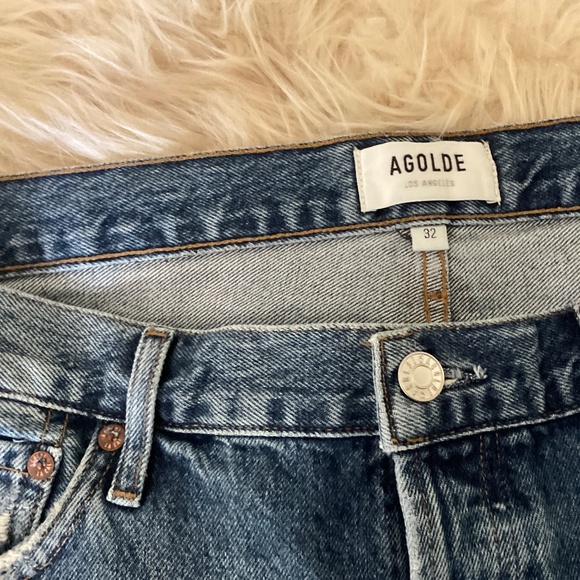 Agolde Parker Vintage Cutoff Button Fly Shorts, Size 32 new - Picture 4 of 6